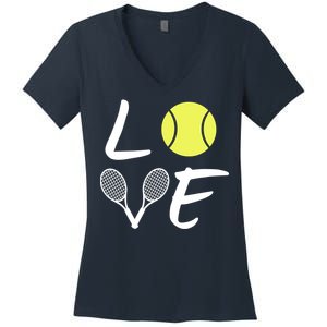 Love Tennis Women's V-Neck T-Shirt