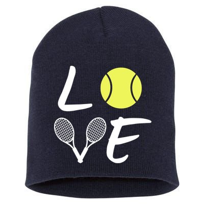 Love Tennis Short Acrylic Beanie