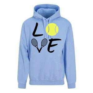 Love Tennis Unisex Surf Hoodie