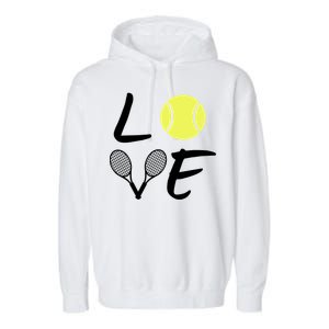 Love Tennis Garment-Dyed Fleece Hoodie