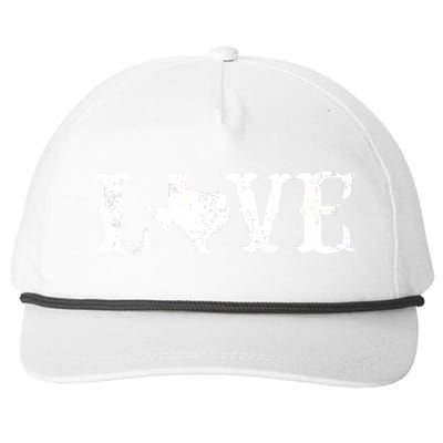 Love Texas Snapback Five-Panel Rope Hat