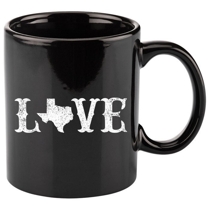 Love Texas 11oz C Handle Ceramic Mug