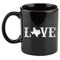 Love Texas 11oz C Handle Ceramic Mug