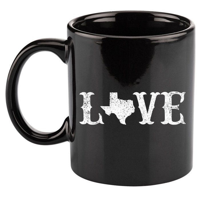 Love Texas 11oz C Handle Ceramic Mug
