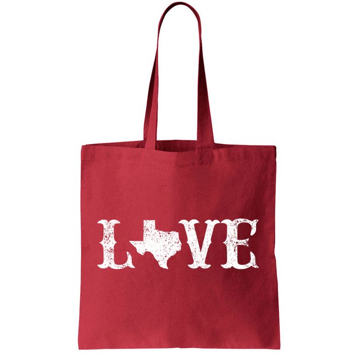 Love Texas Tote Bag