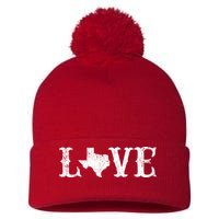 Love Texas Pom Pom 12in Knit Beanie