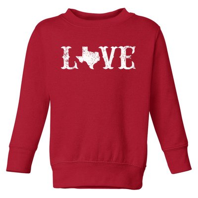 Love Texas Toddler Sweatshirt