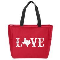 Love Texas Zip Tote Bag