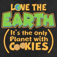 Love the Earth It's the Only Planet with Cookies Cool Comfort Performance Bucket Hat