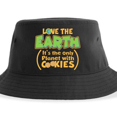 Love the Earth It's the Only Planet with Cookies Sustainable Bucket Hat