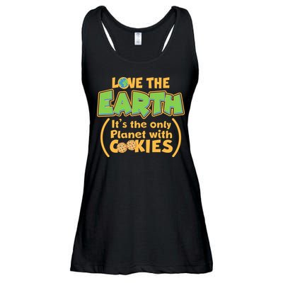 Love the Earth It's the Only Planet with Cookies Ladies Essential Flowy Tank