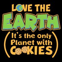 Love the Earth It's the Only Planet with Cookies 16 in Basic Backpack