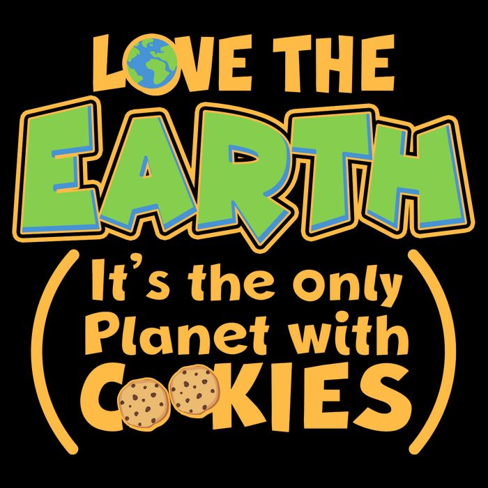 Love the Earth It's the Only Planet with Cookies 16 in Basic Backpack