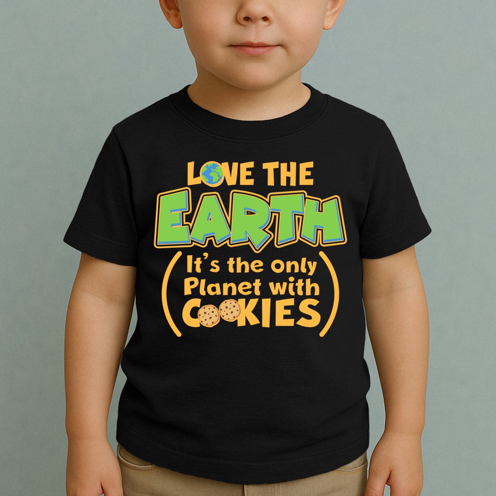 Love the Earth It's the Only Planet with Cookies Toddler T-Shirt