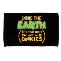 Love the Earth It's the Only Planet with Cookies Microfiber Hand Towel