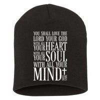 Love The Lord Christian Bible Quote Luke 10:27 Short Acrylic Beanie