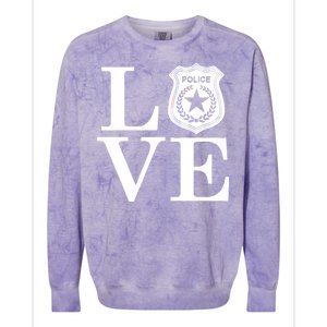 Love The Police Colorblast Crewneck Sweatshirt