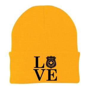 Love The Police Knit Cap Winter Beanie