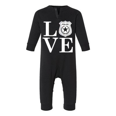 Love The Police Infant Fleece One Piece