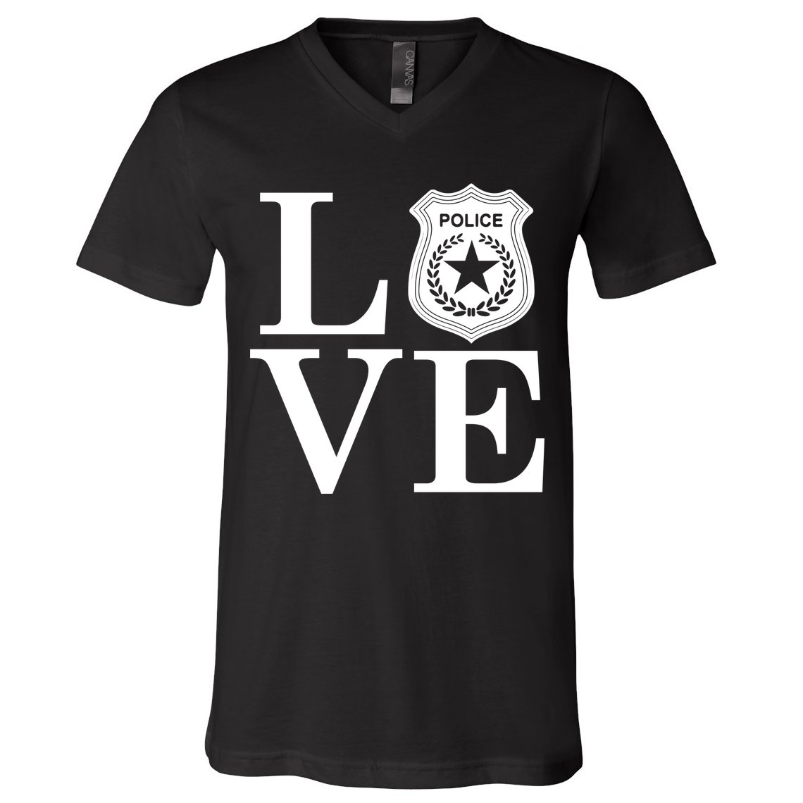 Love The Police V-Neck T-Shirt