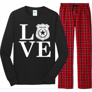 Love The Police Long Sleeve Pajama Set