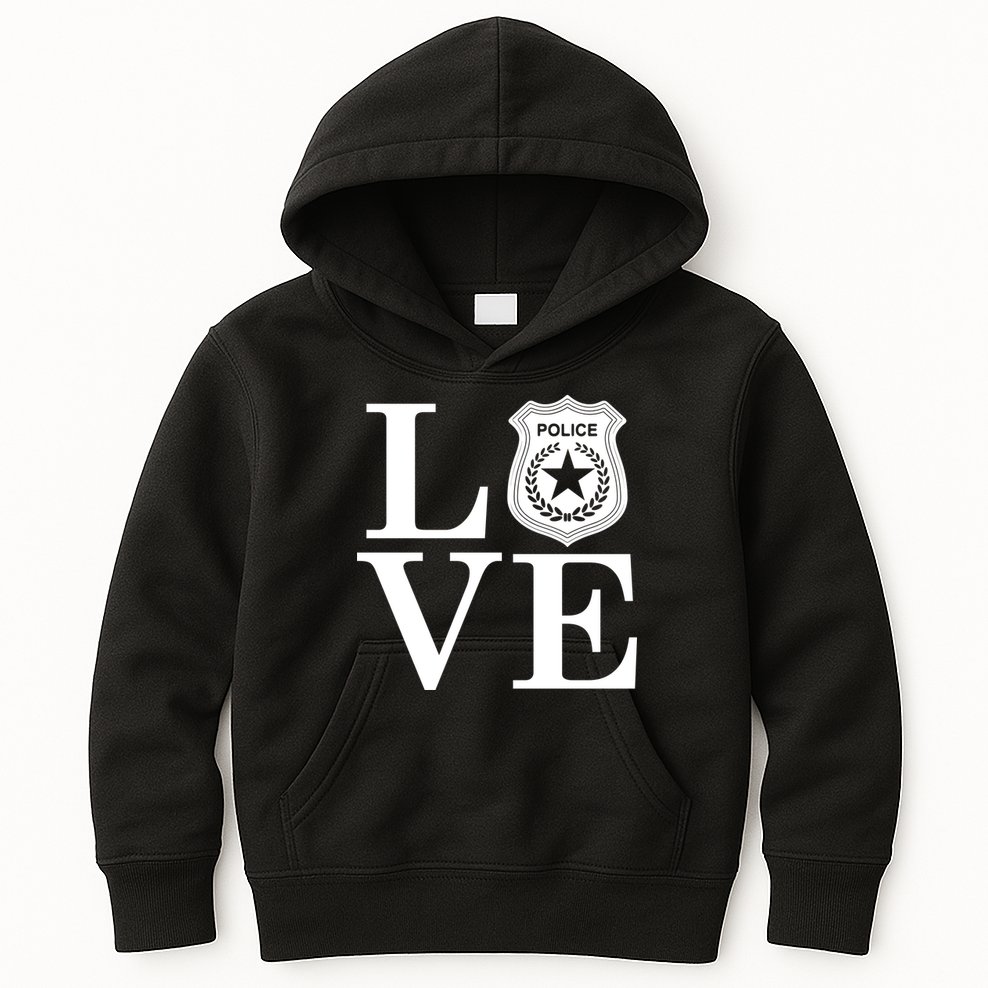 Love The Police Kids Hoodie