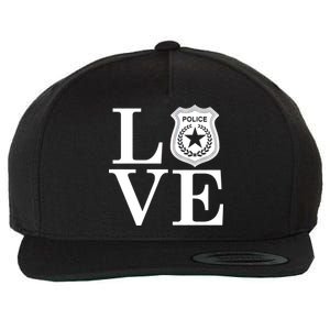 Love The Police Wool Snapback Cap