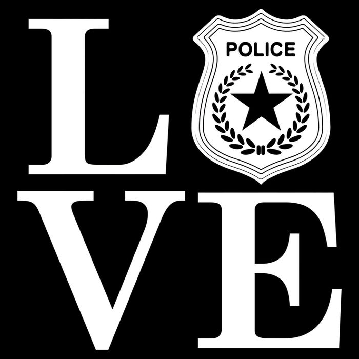 Love The Police Zip Tote Bag