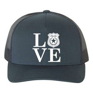 Love The Police Yupoong Adult 5-Panel Trucker Hat