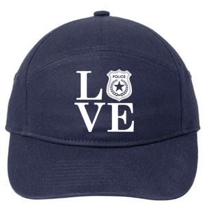 Love The Police 7-Panel Snapback Hat