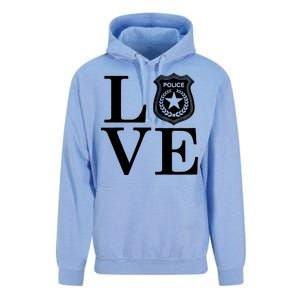 Love The Police Unisex Surf Hoodie