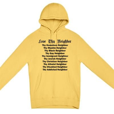 Love Thy Neighbor Equals Premium Pullover Hoodie