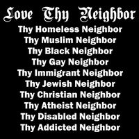 Love Thy Neighbor Equals Tall T-Shirt
