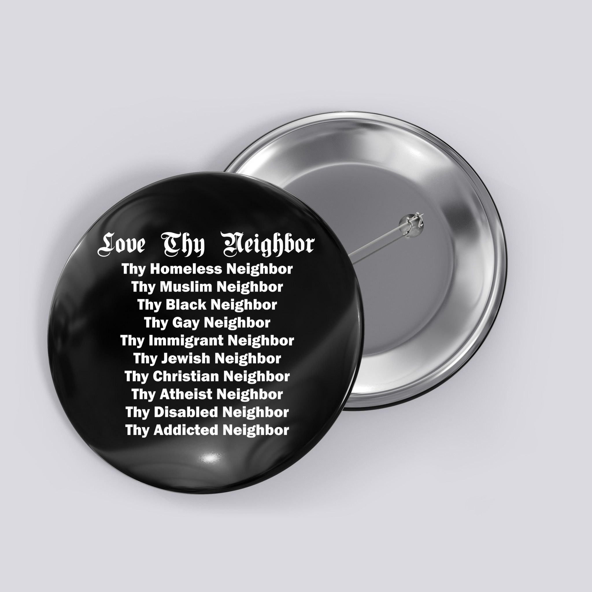 Love Thy Neighbor Equals Button