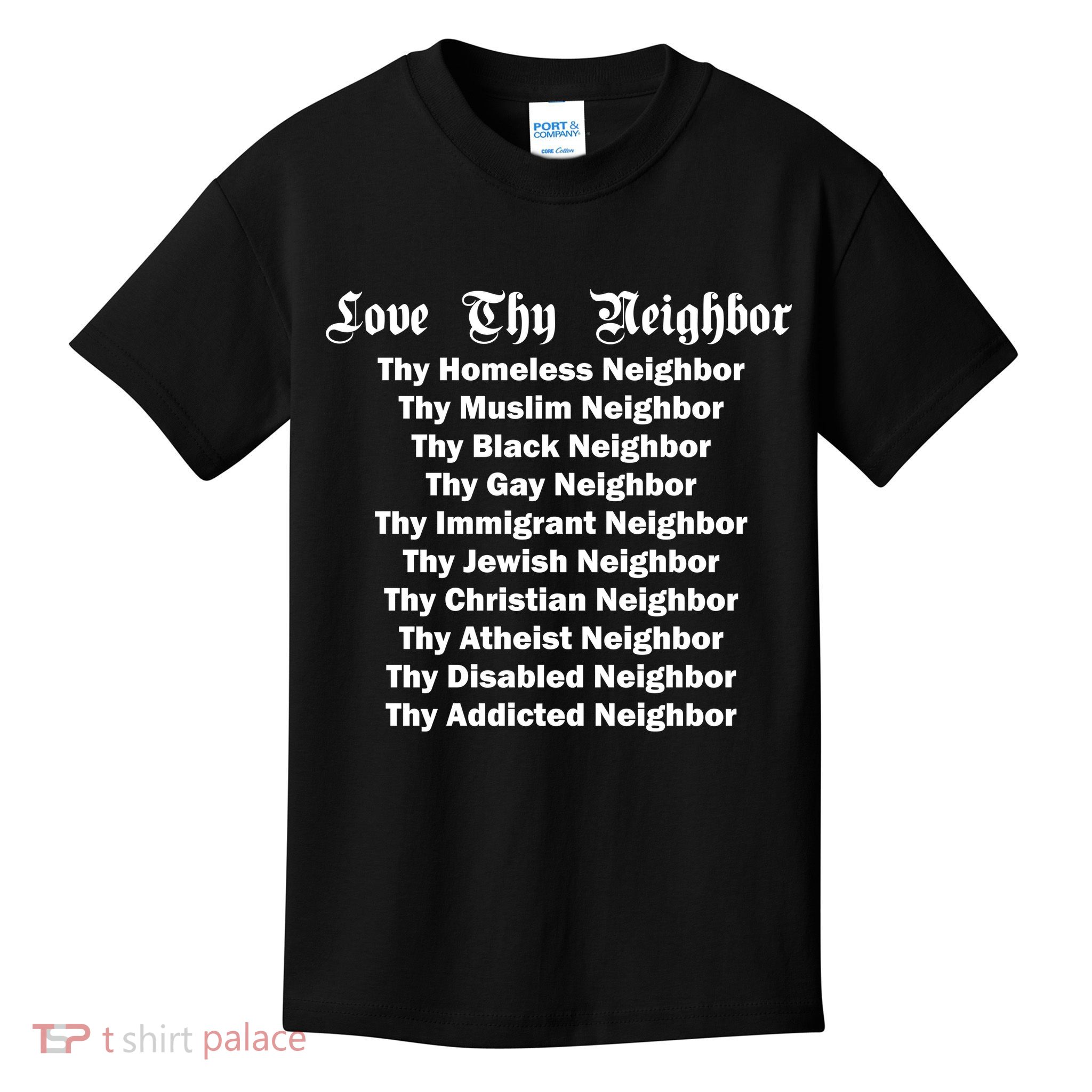 Love Thy Neighbor Equals Kids T-Shirt