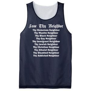 Love Thy Neighbor Equals Mesh Reversible Basketball Jersey Tank