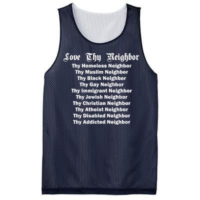 Love Thy Neighbor Equals Mesh Reversible Basketball Jersey Tank