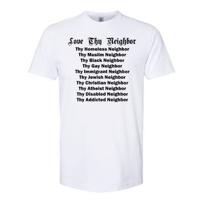 Love Thy Neighbor Equals Softstyle CVC T-Shirt