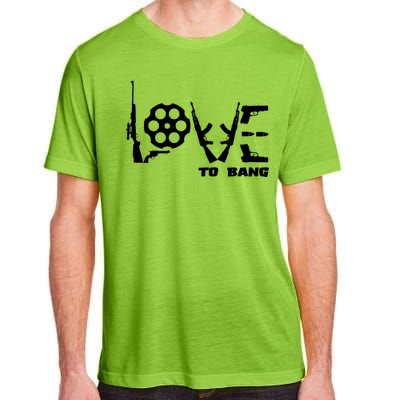 Love To Bang Funny Gun Bullets Adult ChromaSoft Performance T-Shirt