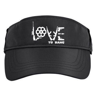 Love To Bang Funny Gun Bullets Adult Drive Performance Visor