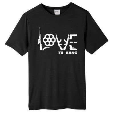 Love To Bang Funny Gun Bullets Tall Fusion ChromaSoft Performance T-Shirt