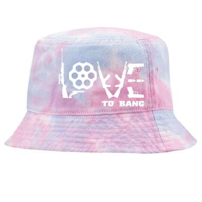 Love To Bang Funny Gun Bullets Tie-Dyed Bucket Hat