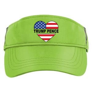 Love Trump Pence USA Heart Adult Drive Performance Visor