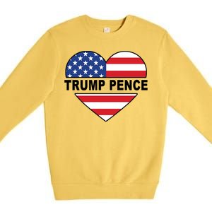 Love Trump Pence USA Heart Premium Crewneck Sweatshirt