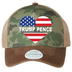 Love Trump Pence USA Heart Legacy Tie Dye Trucker Hat