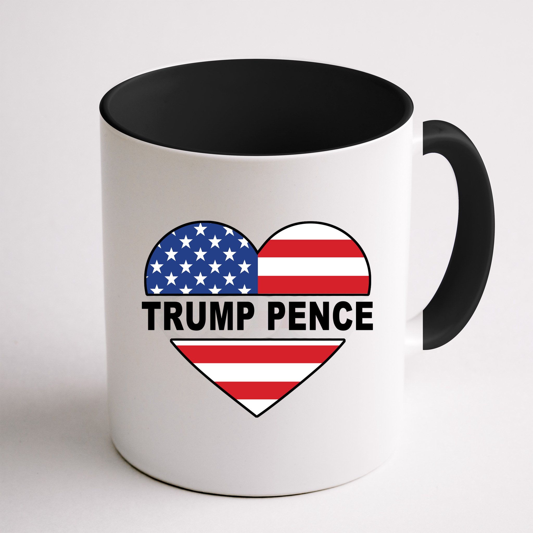 Love Trump Pence USA Heart Mug