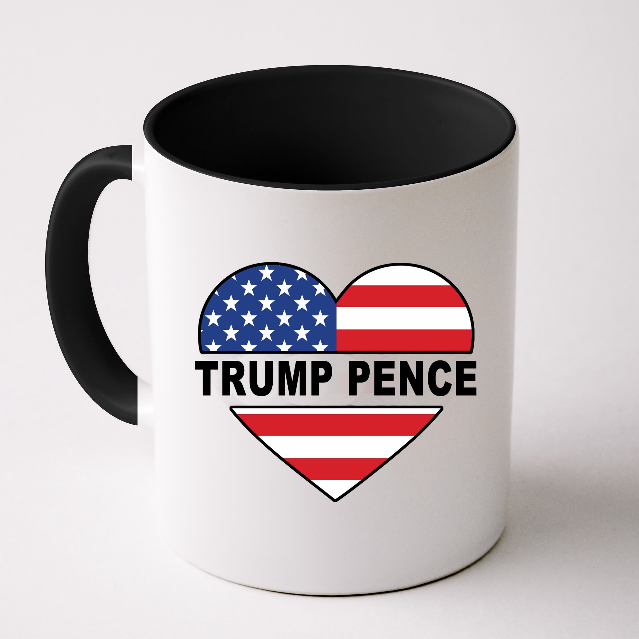 Love Trump Pence USA Heart Mug