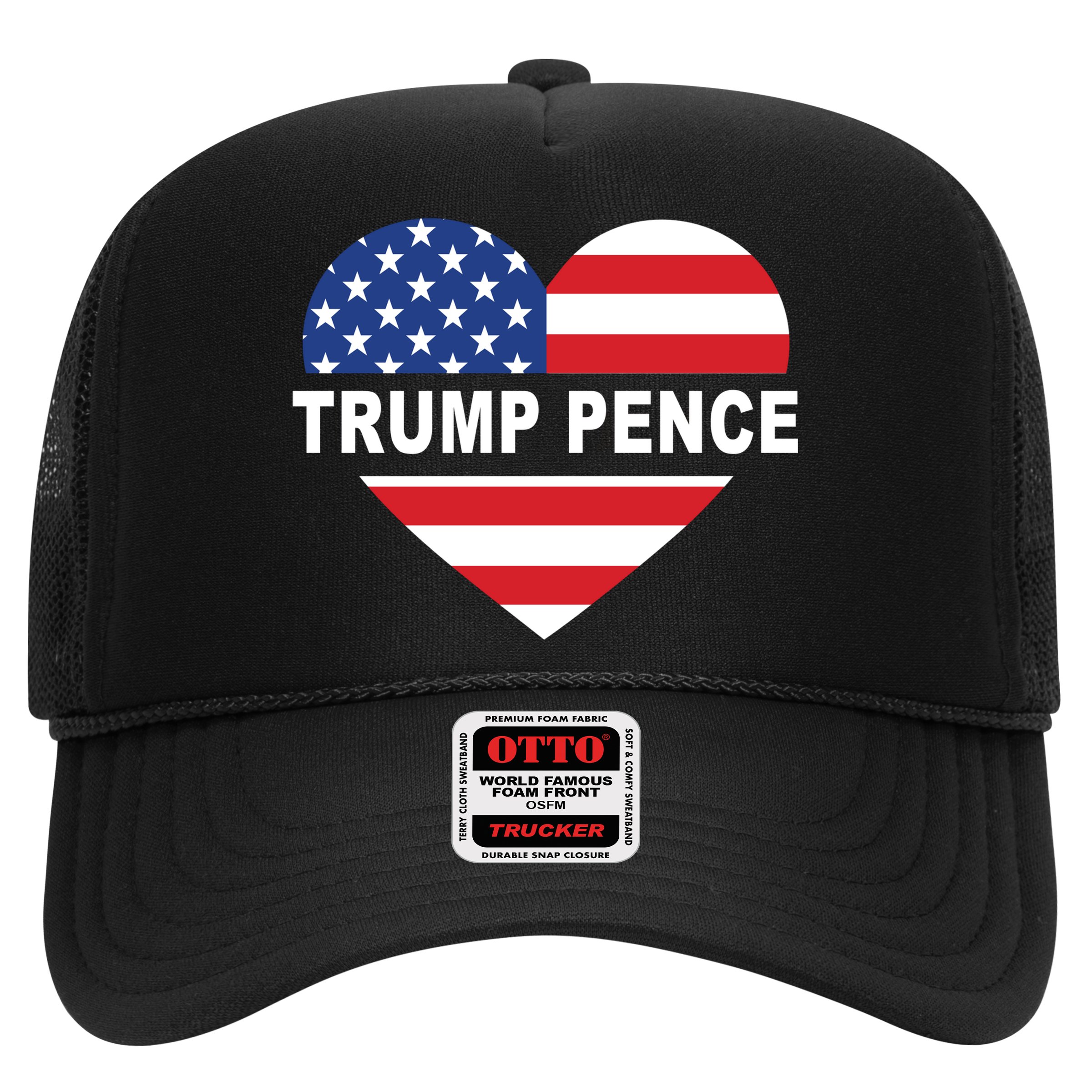 Love Trump Pence USA Heart Hat