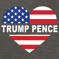 Love Trump Pence USA Heart Cotton Canvas Backpack