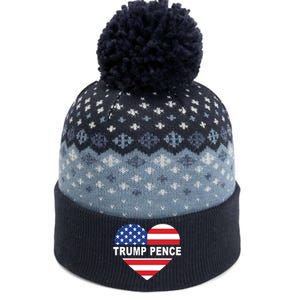 Love Trump Pence USA Heart The Baniff Cuffed Pom Beanie